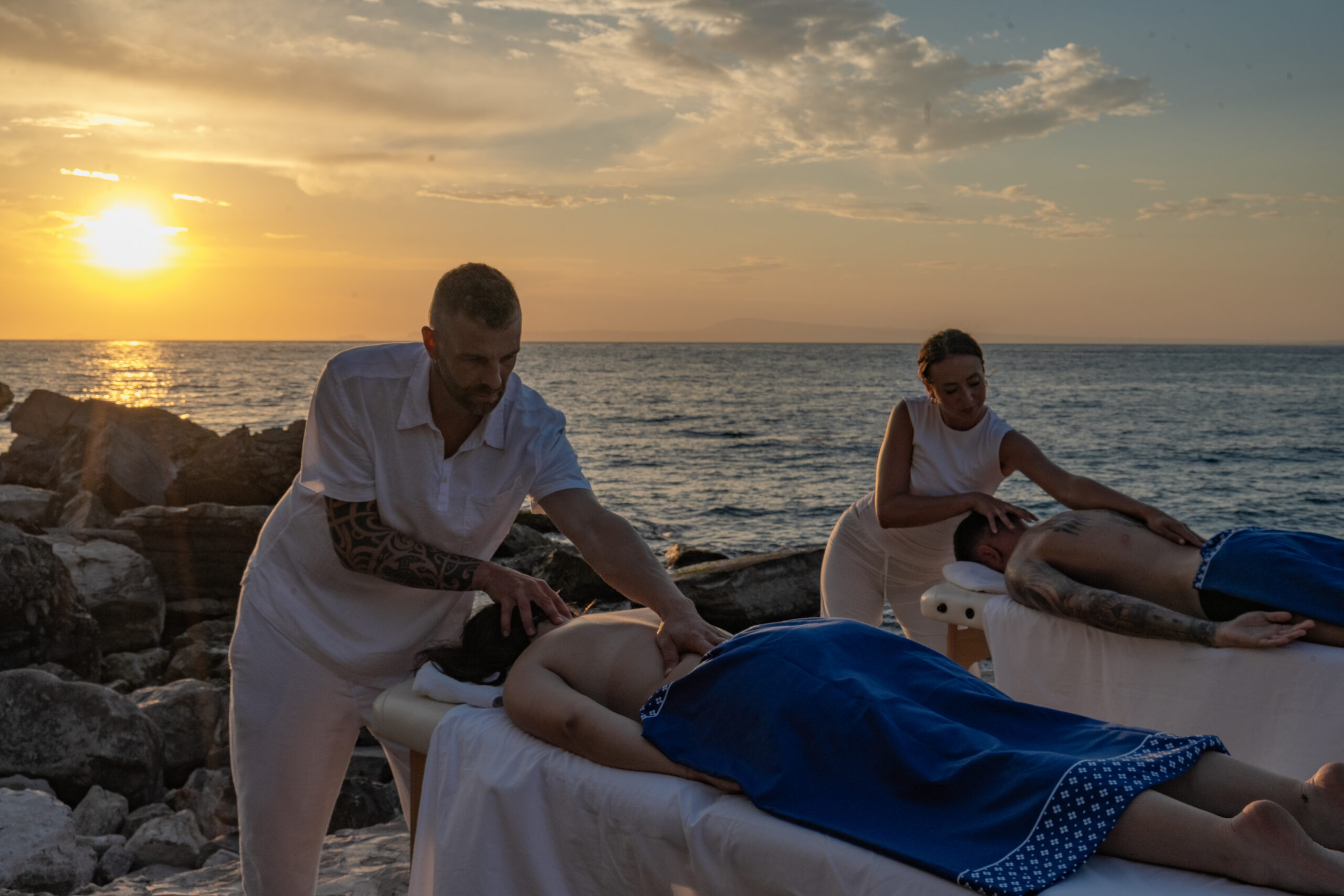 Private massage experience overlooking the Amalfi Coast
